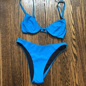 APRICOSS BLUE TWO PIECE SWIMSUIT